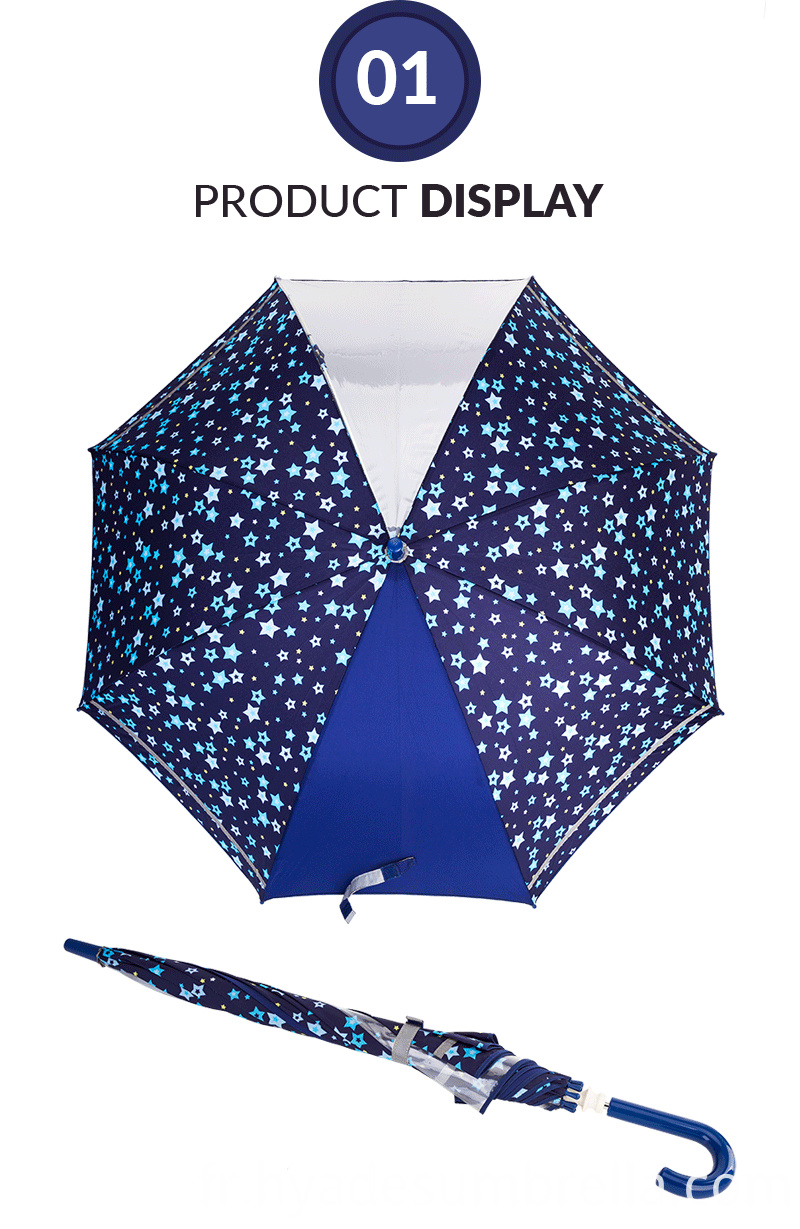 Parapluie ouvert pour la sécurité des enfants réfléchissants Reflective Kids Safety Open Umbrella